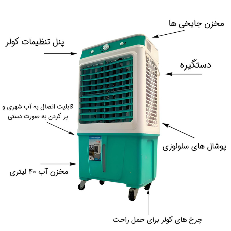 کولر آبی سلولزی 2800 مدل AC-2800 کولر آبی سلولزی 2800 مدل AC-2800