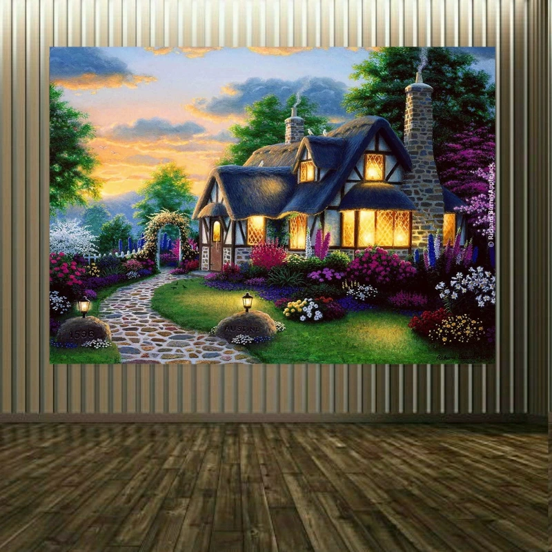  پوستر پارچه ای طرح طبیعت بکر بهاری کد BK1823