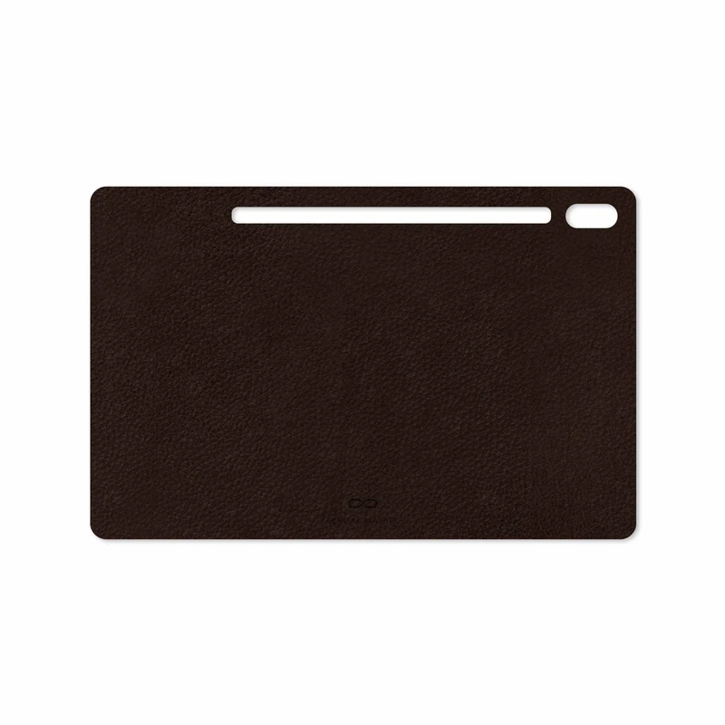 برچسب پوششی ماهوت مدل Dark-Brown-Leather مناسب برای تبلت سامسونگ Galaxy Tab S6 2019 SM-T865