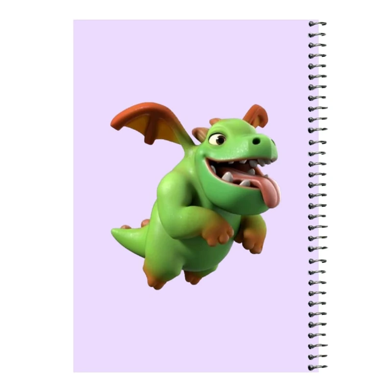 دفتر مشق 80 برگ اس جی مدل کلش رویال کد 2