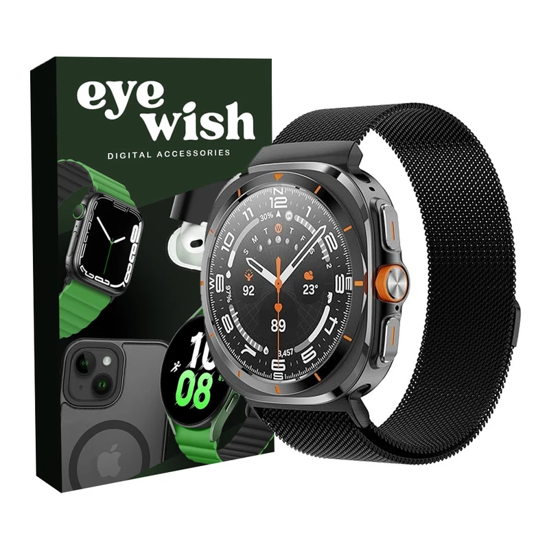 بند آی ویش مدل Milanese مناسب برای ساعت هوشمند وونک S26 Ultra 49mm 