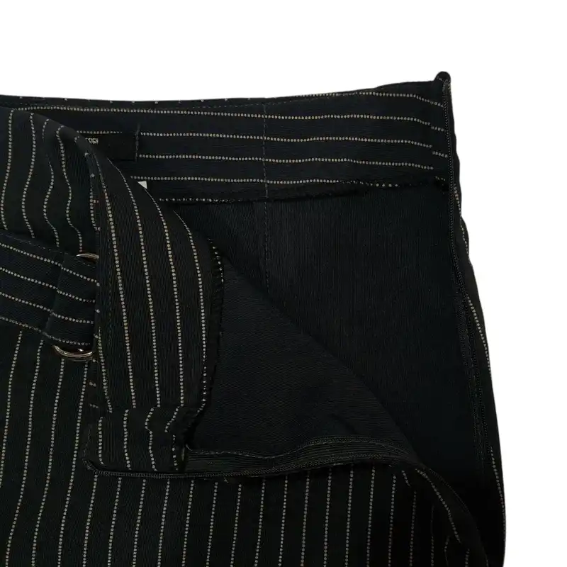 دامن نیم کلوش زنانه مدل راه راه رنگ سرمه ای