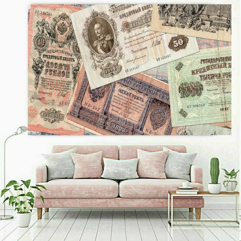 پوستر پارچه ای طرح اسکناس کد P91