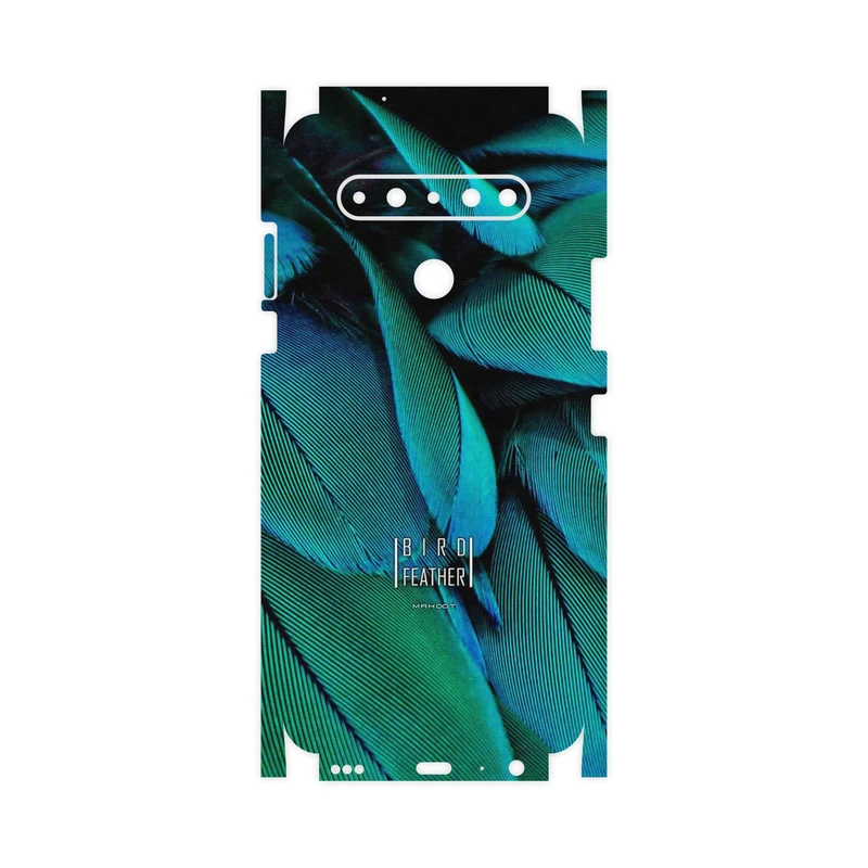 برچسب پوششی ماهوت مدل Green Feather-FullSkin مناسب برای گوشی موبایل ال جی K61