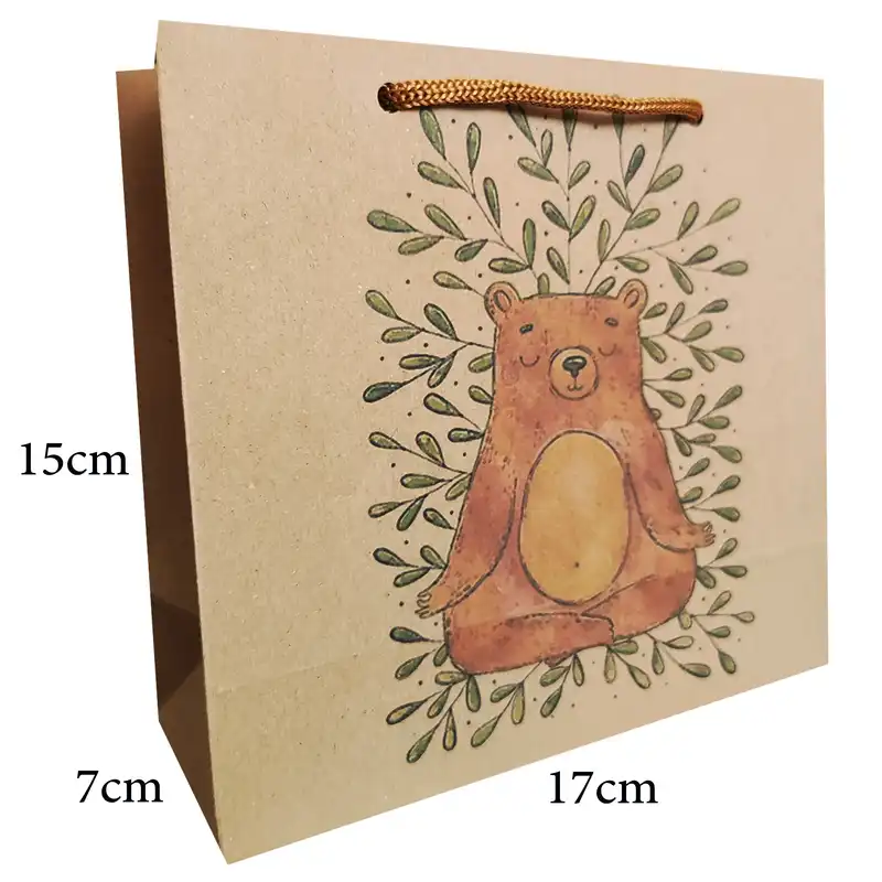 پاکت هدیه مدل مدیتیشن و خرس