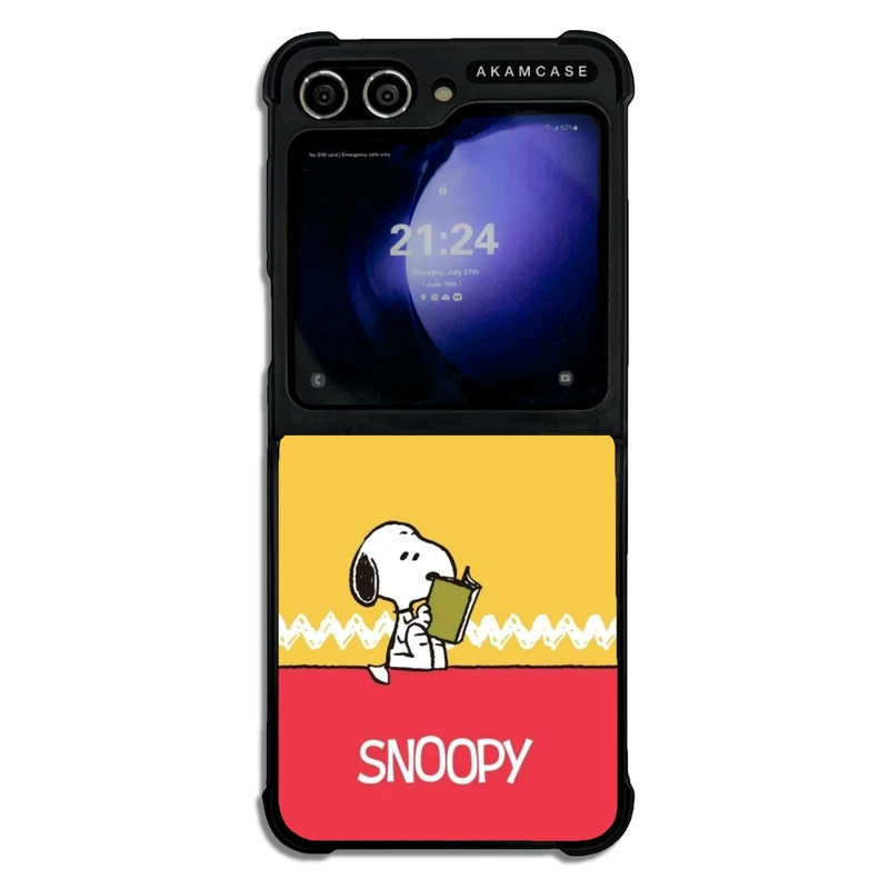 کاور آکام مدل AMC-WSGZFLIP5-SNOOPY-21 مناسب برای گوشی موبایل سامسونگ Galaxy Z Flip 5