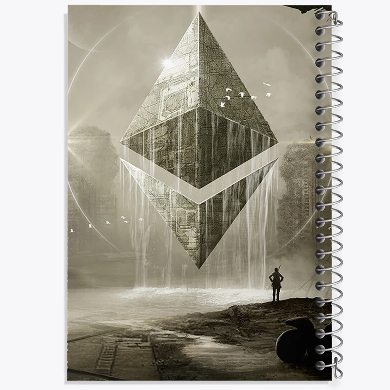 دفتر نت موسیقی 50 برگ خندالو مدل ارز دیجیتال کد F1184