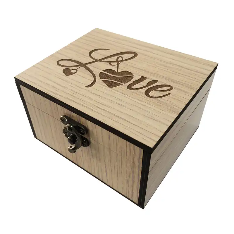 جعبه هدیه چوبی مدل b12