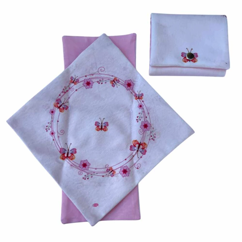 جانماز کیفی مدل مخمل طرح پروانه کد 360