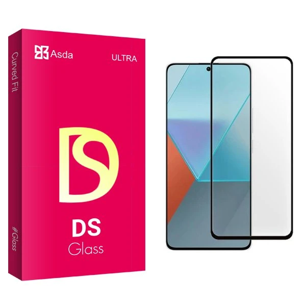 محافظ صفحه نمایش شیشه ای آسدا مدل DS مناسب برای گوشی موبایل شیائومی Redmi note 13R Pro