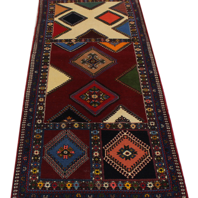 فرش دستبافت کناره طول دو متر کد 1105784