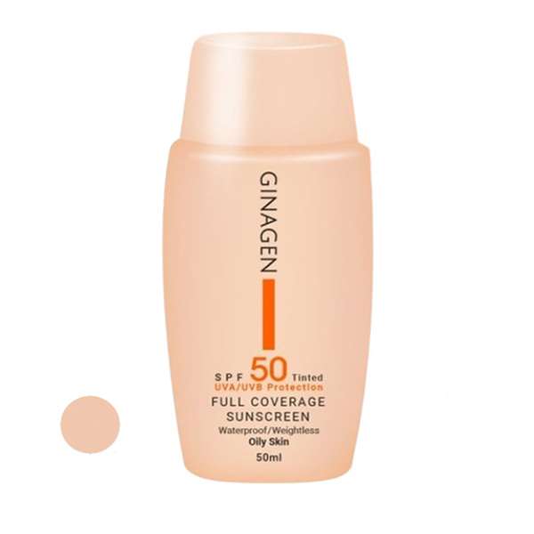 کرم ضد آفتاب ژیناژن SPF50 مدل 02 مناسب پوست های چرب حجم 50 میلی لیتر کرم ضد آفتاب ژیناژن SPF50 مدل 02 مناسب پوست های چرب حجم 50 میلی لیتر