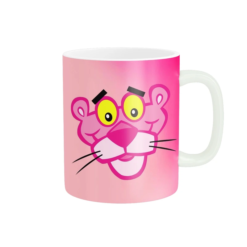 ماگ پاد آفرین طرح پلنگ صورتی کد 1643