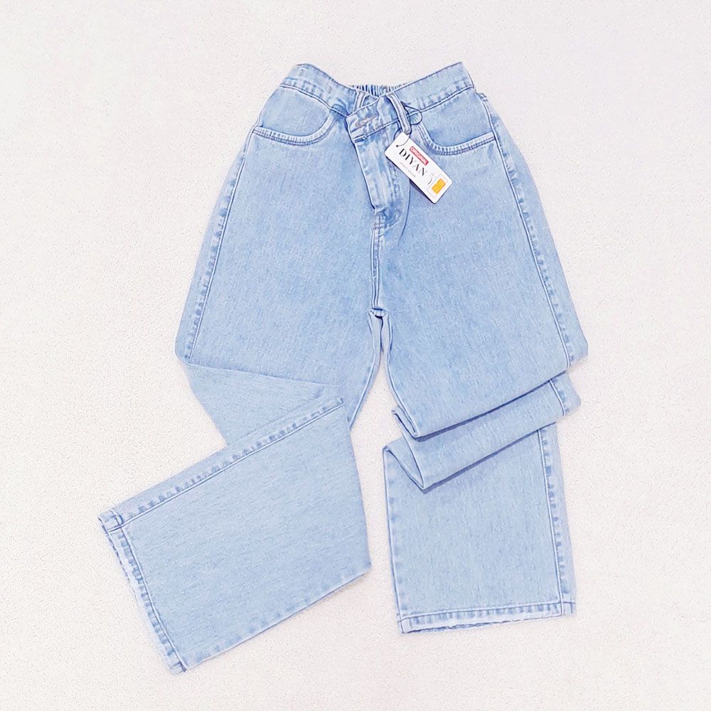 شلوار جین راسته زنانه دیان مدل نیم بگ -  - 21