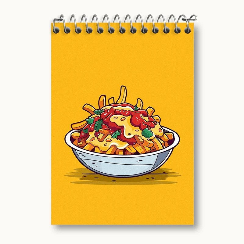 دفتر یادداشت 50 برگ خندالو مدل فست فود (Fast Food) کد 36555