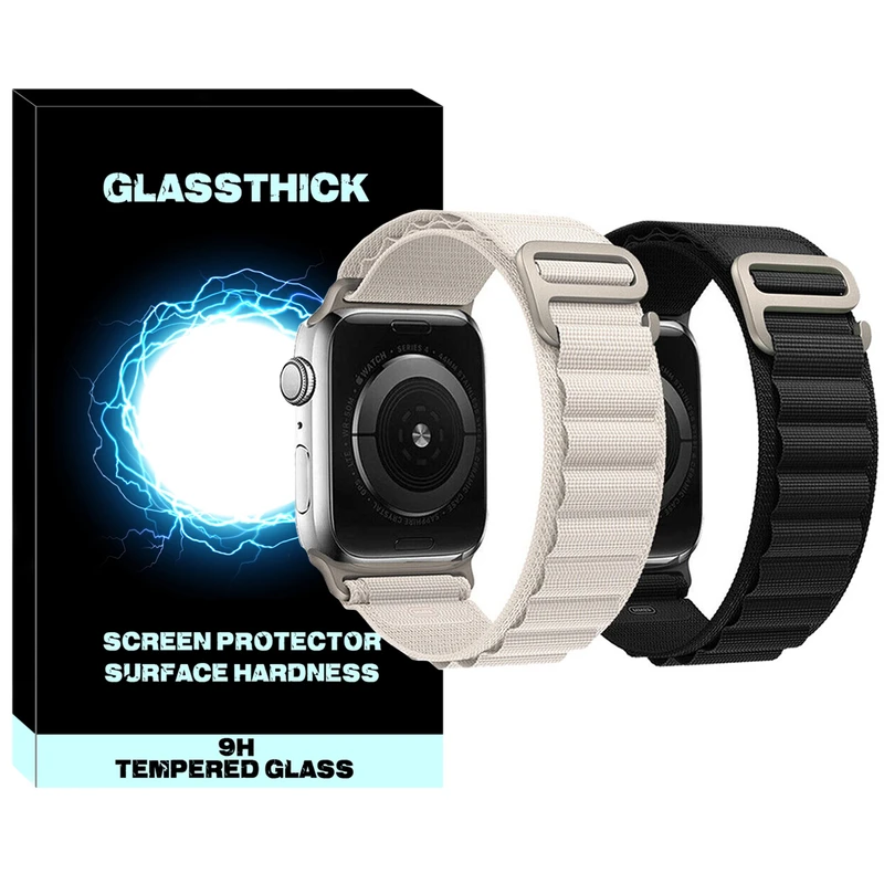 بند گلستیک مدل Alpine Various Color مناسب برای اپل واچ 42 / 44 / 45 / 49 میلی متر مجموعه دو عددی