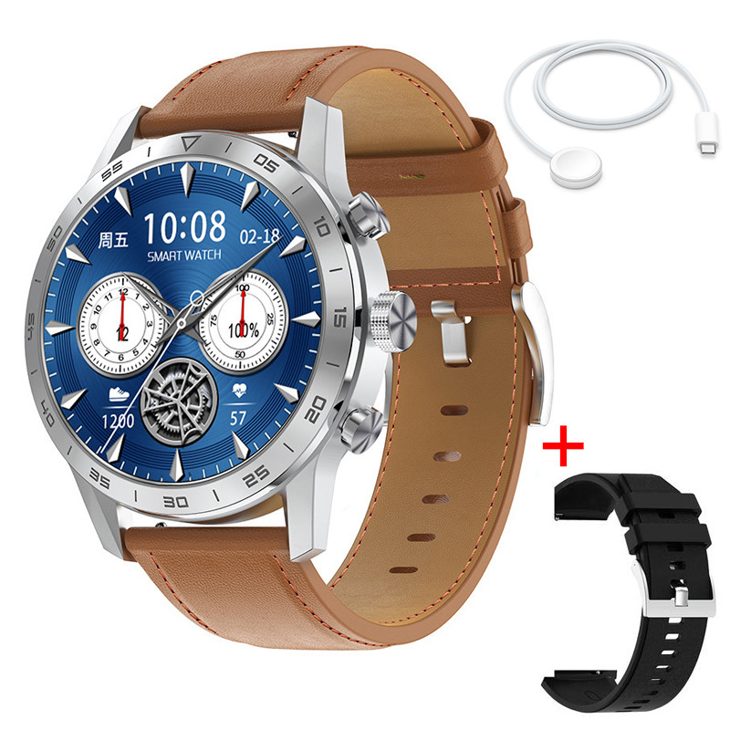 ساعت هوشمند مدل DT70 Premium طرح چرم