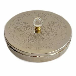 جا ادویه مسی مدل گرد کروم طرح دار کد zh306.1