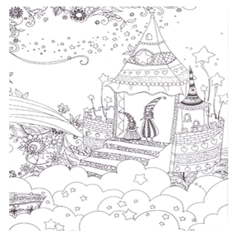 دفتر رنگ آمیزی 15 برگ مدل ماندلا بسته 4 عددی