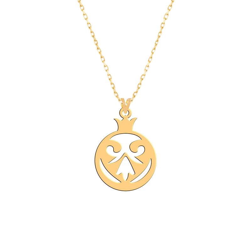 گردنبند طلا 18 عیار زنانه فرشته مدل انار WNLZ-000107 -  - 1