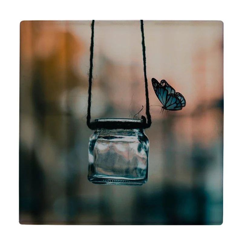  زیر لیوانی طرح پروانه آبی کد    2830658_151