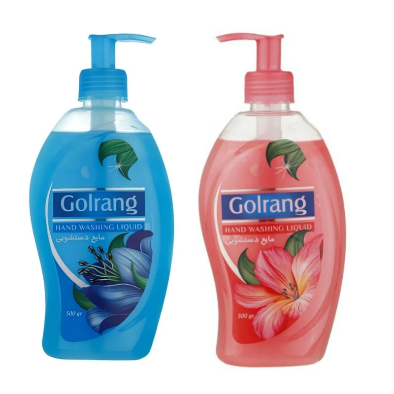 مایع دستشویی گلرنگ مدل 02 - 03 وزن 500 گرم بسته 2 عددی