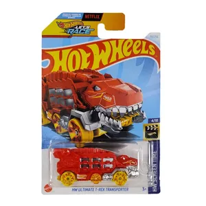 ماشین بازی هات ویلز مدل دایناسور طرح HW ULTIMATE T-REX TRANSPORTER