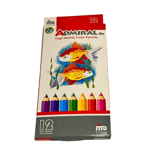 مداد رنگی 12 رنگ آدمیرال طرح ماهی کد1416