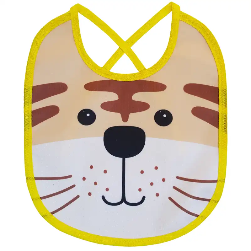 پیش بند نوزادی مدل بند دار ببر و جغد بسته 2 عددی