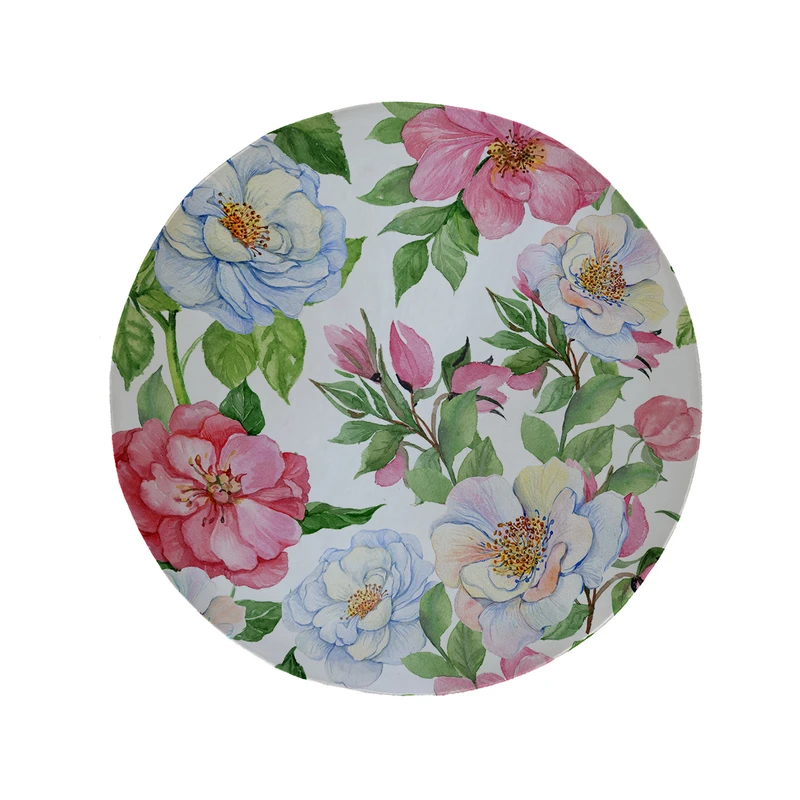 پادری مدل دایره طرح گل کد 5387 سایز 90 × 90 سانتی متر 