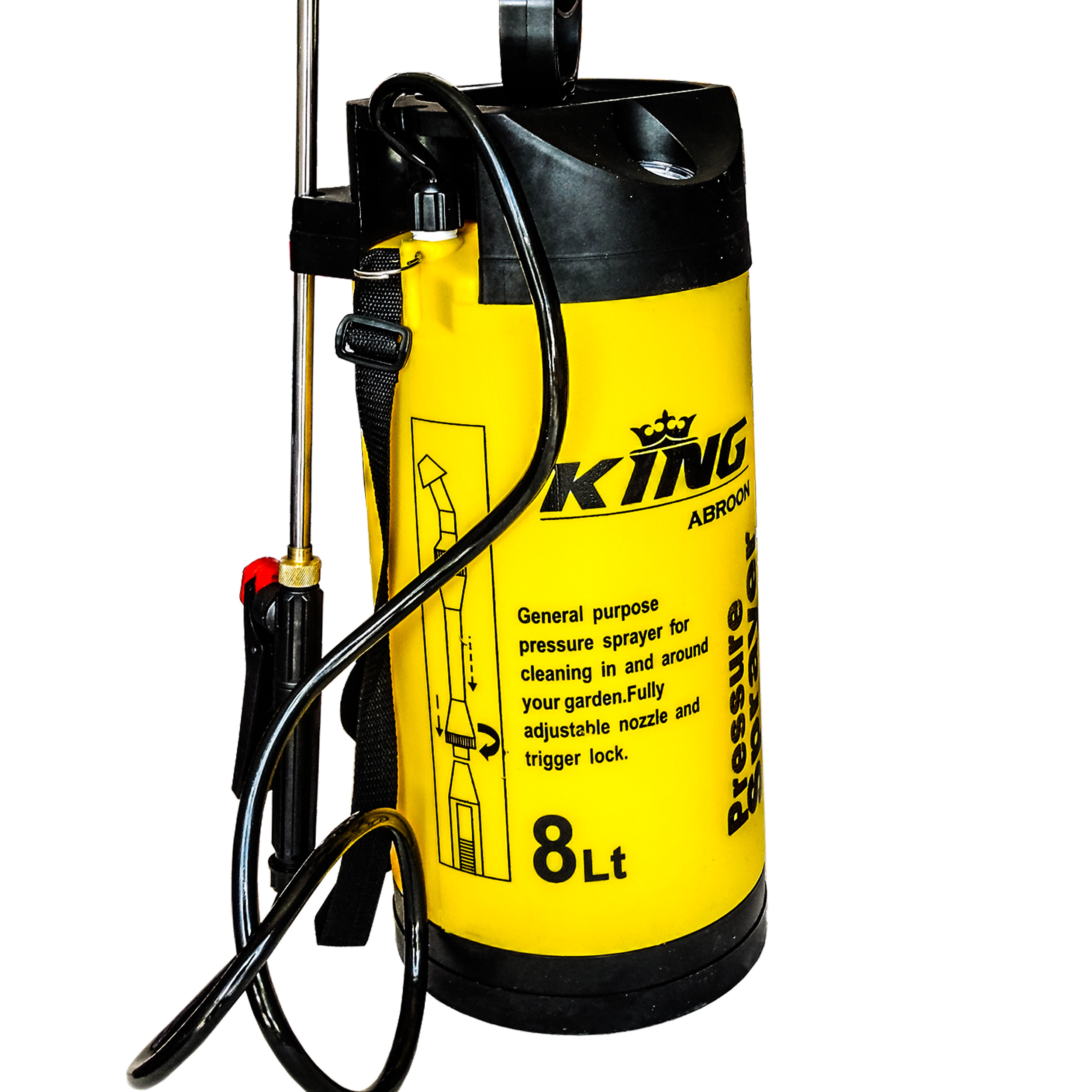 سمپاش کینگ مدل PRESSURY SPRAYER -8 گنجایش 8 لیتر