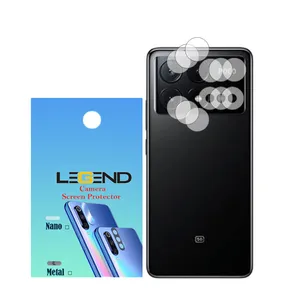 محافظ لنز دوربین لجند مدل نانوگلس مناسب برای گوشی موبایل شیائومی Poco X6 Pro بسته 3 عددی