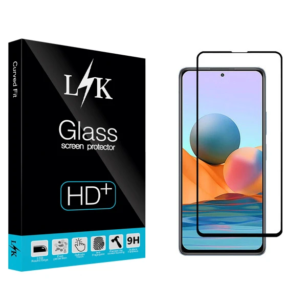 محافظ صفحه نمایش ال کی مدل Hard glass مناسب برای گوشی موبایل شیائومی Redmi Note 10 Pro