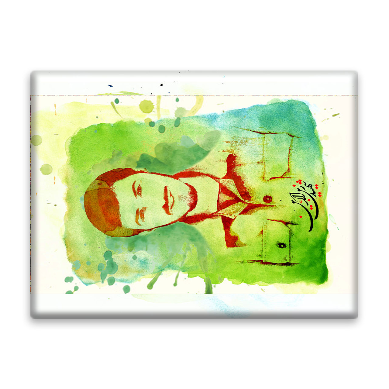 کاشی اطلس آبی طرح شهید زین الدین  مدل T5381