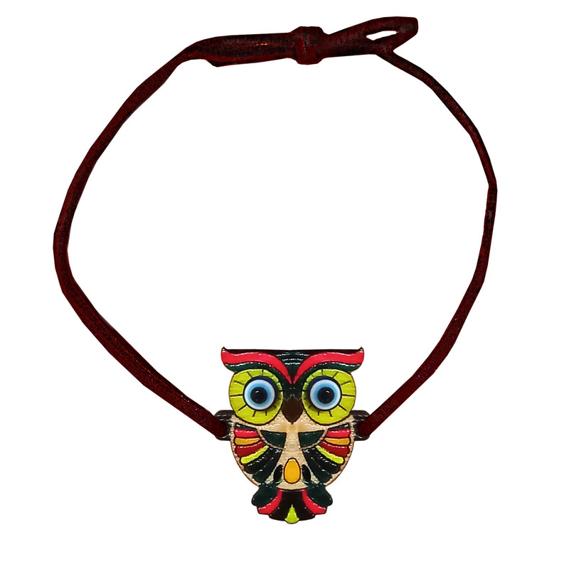 دستبند دخترانه مدل جغد کد YELL-70001 دستبند دخترانه مدل جغد کد YELL-70001