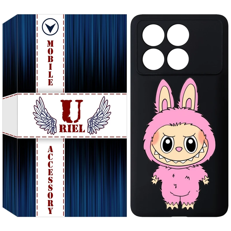کاور یوریل قاب مدل KSH کد 129 طرح عروسک لبوبو مناسب برای گوشی موبایل شیائومی Poco X6 Pro