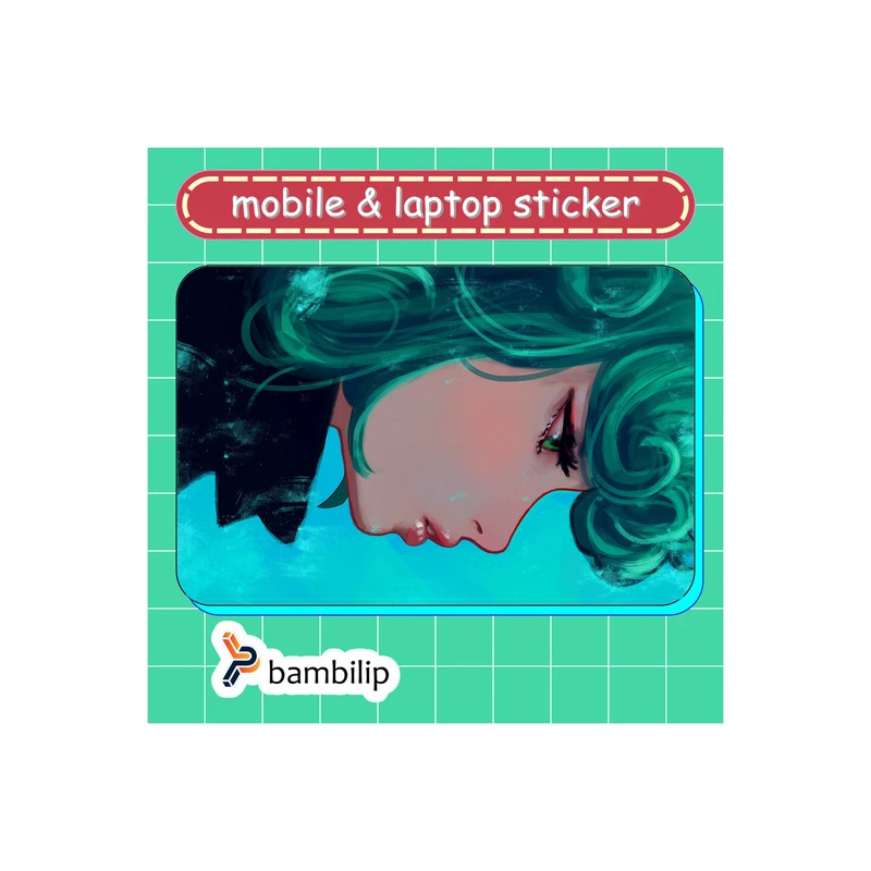 استیکر بامبیلیپ مدل کارت عابر طرح انیمه مرد تک مشتی کد 0469217