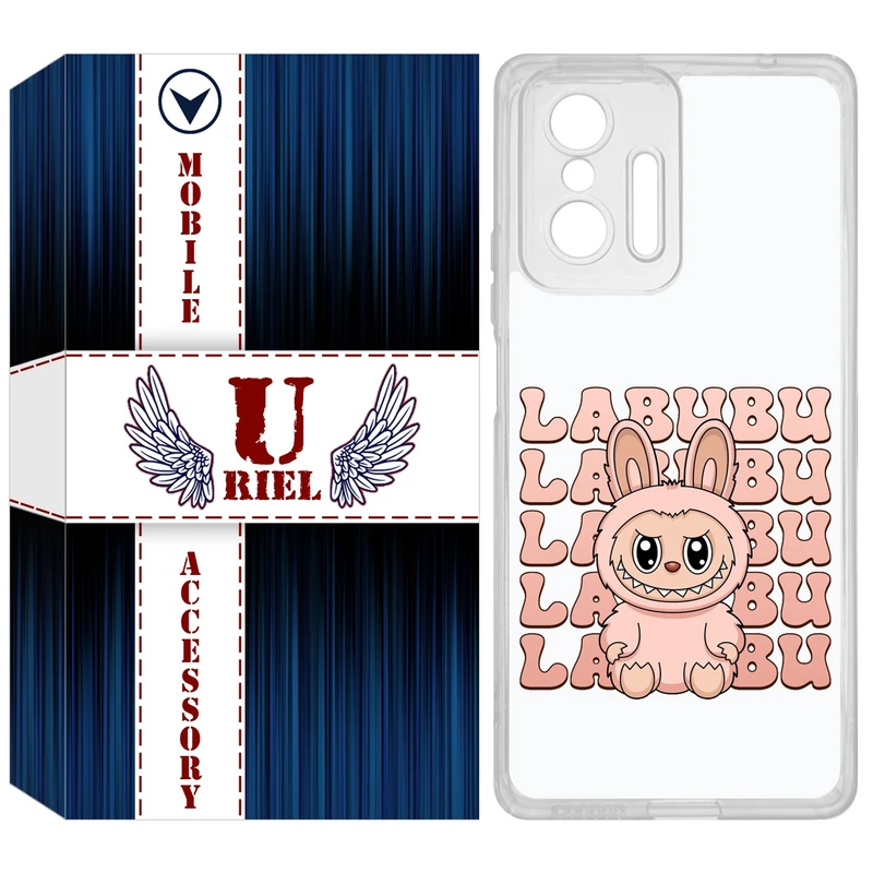 کاور یوریل مدل Clear کد 133 طرح لبوبو Labubu مناسب برای گوشی موبایل شیائومی 11T / 11T Pro