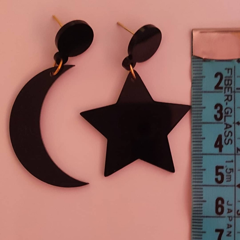 گوشواره دخترانه مدل ماه و ستاره گوشواره دخترانه مدل ماه و ستاره