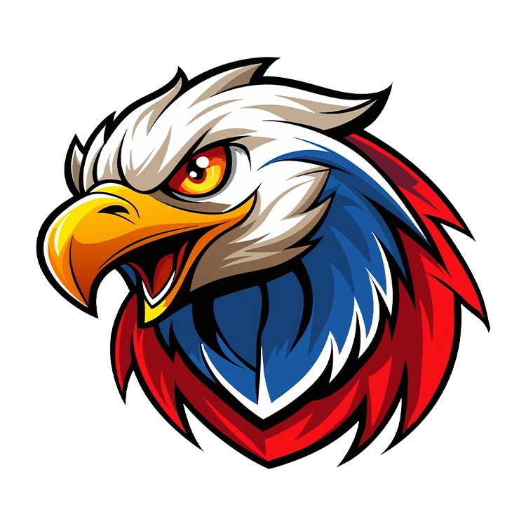 استیکر پارچه و لباس پاد آفرین مدل عقاب کد S3416