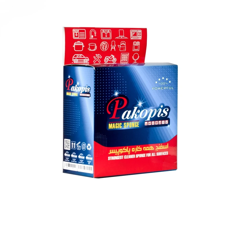 اسفنج پاک کننده سطوح پاکوپیس مدل P55 بسته 5 عددی