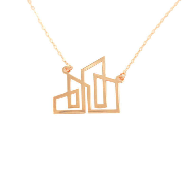 گردنبند طلا 18 عیار زنانه با طرح مینیمال طلاجات مدل لیزری سارا کد 1029