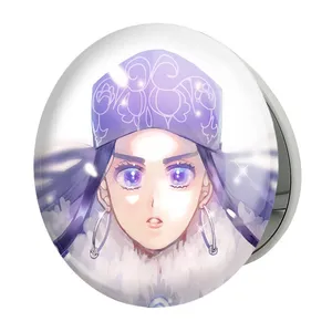 آینه جیبی خندالو طرح اسیرپا انیمه کامویی طلایی Golden Kamuy مدل تاشو کد 23710 