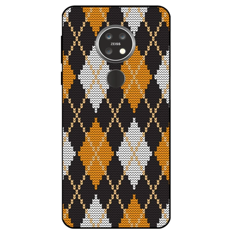 کاور مگافون طرح بافت مدل 8104 مناسب برای گوشی موبایل نوکیا 6.2 / 7.2      