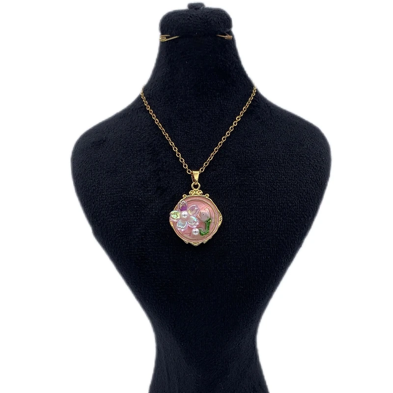 گردنبند زنانه مدل میناکاری TAKMIN010