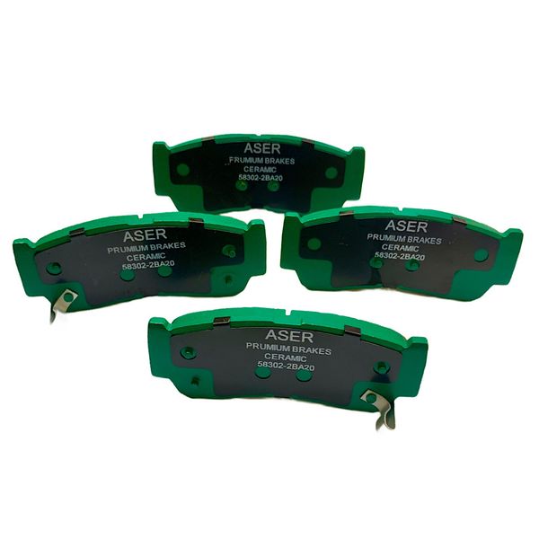 لنت ترمز عقب خودرو ایسر مدل New.seramic دو جفت مناسب برای هیوندای سانتافه