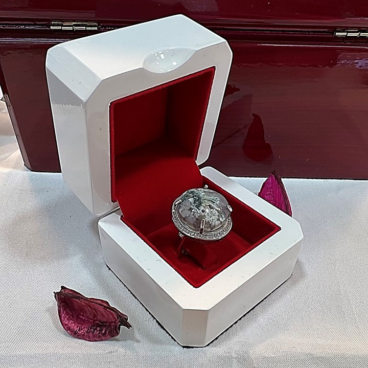 انگشتر نقره زنانه مدل شجر بهاری کد glsr-25400