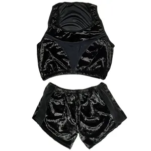 ست تاپ و شلوارک زنانه مدل ME709