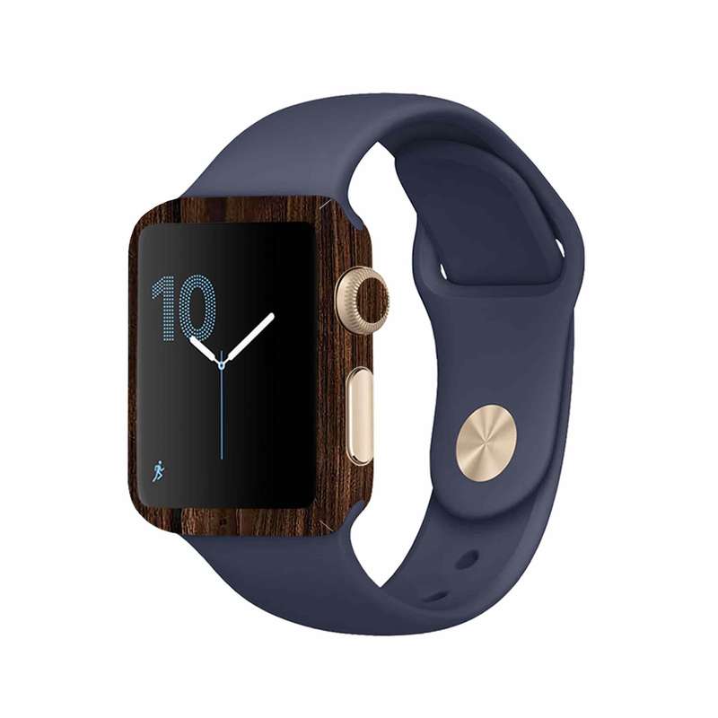 برچسب ماهوت طرح Dark_Walnut_Wood مناسب برای اپل واچ Watch 2 42mm
