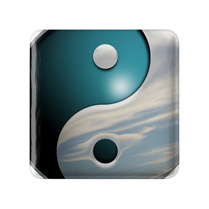 پیکسل خندالو طرح یین و یانگ مدل مربعی کد 30518